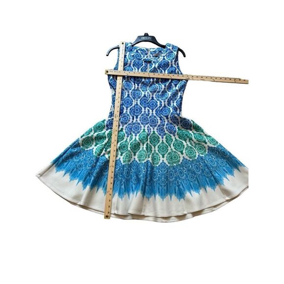 Danny & Nicole Women's Tribal Geometric Printed Fit and Flare A-Line Shift Dress - Picture 8 of 9